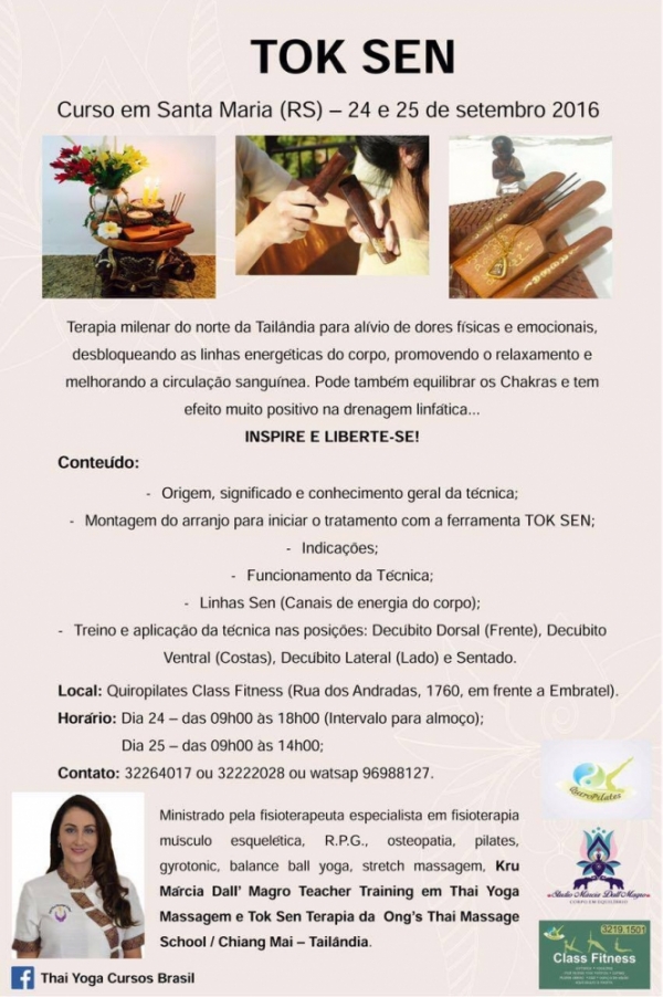 Curso Tok Sen em Santa Maria/RS